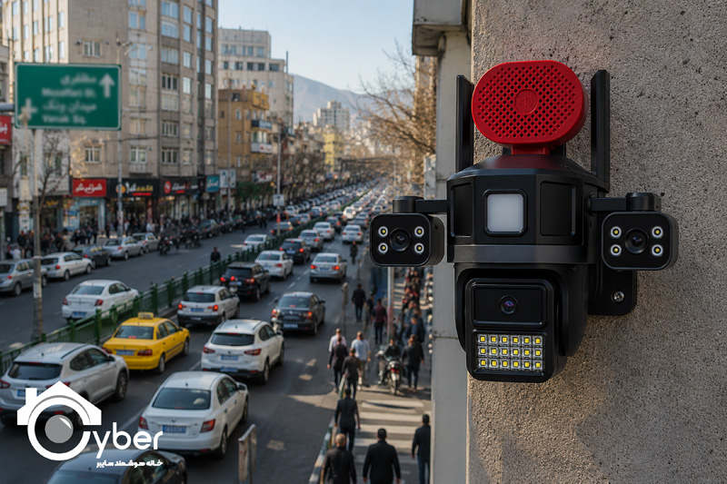 تصویر محصول دوربین سیمکارتی سه لنز چرخشی مدل HAC-SPD-S3150O
