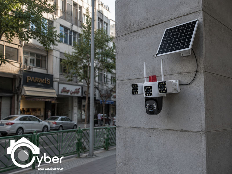 تصویر محصول دوربین خورشیدی سیمکارتی دو لنزه 3 تصویر مدل HAC-SPD-W3818O