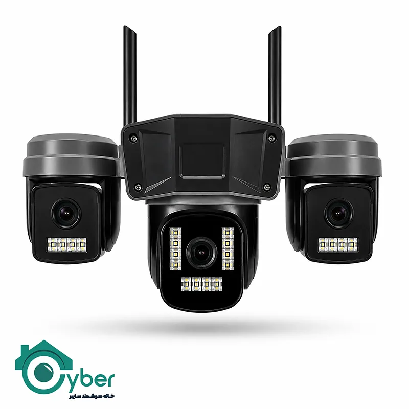 تصویر محصول دوربین سیمکارتی سه لنز HAC-SPD-S3967O با کیفیت 15 مگاپیکسل و قابلیت چرخش PTZ